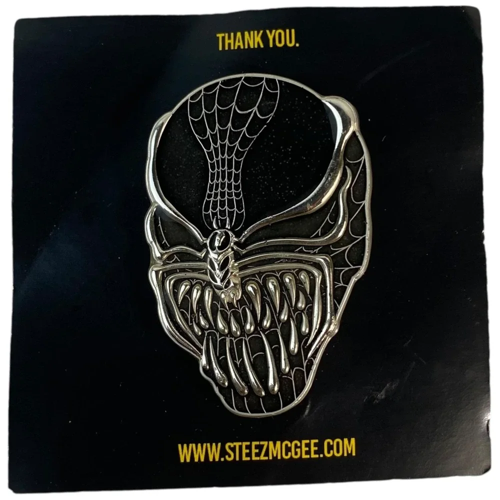 Steez McGee Spider Rare‎ Venom Enamel Pin Badge Superhero Comic Collectible E14Q